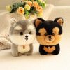 Kawaii Fluffy Puppy Plush Toy - Adorable Small Chow, Corgi & Yorkie Dolls