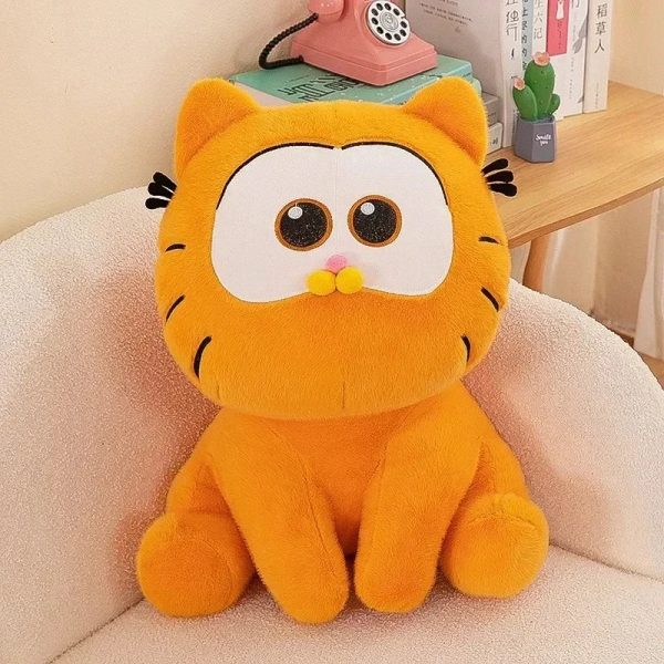 Kawaii Garfield Plush Doll - Cute Sitting Action Figure for All Ages