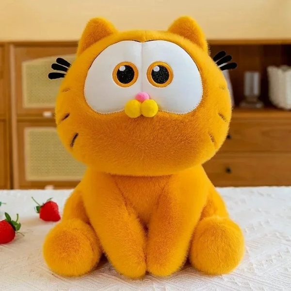 Kawaii Garfield Plush Doll - Cute Sitting Action Figure for All Ages