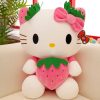 Kawaii Hello Kitty Strawberry Plush Doll - Adorable Gift & Home Decor