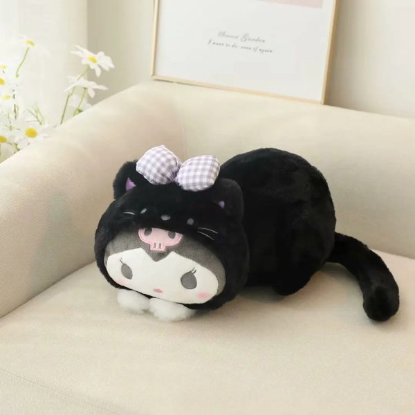 Kawaii Kuromi & My Melody Plush Toy - Soft Cartoon Pillow Cover