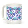 Kawaii Pastel Space Bounty Hunter and Aliens Parody Pattern Coffee Mug