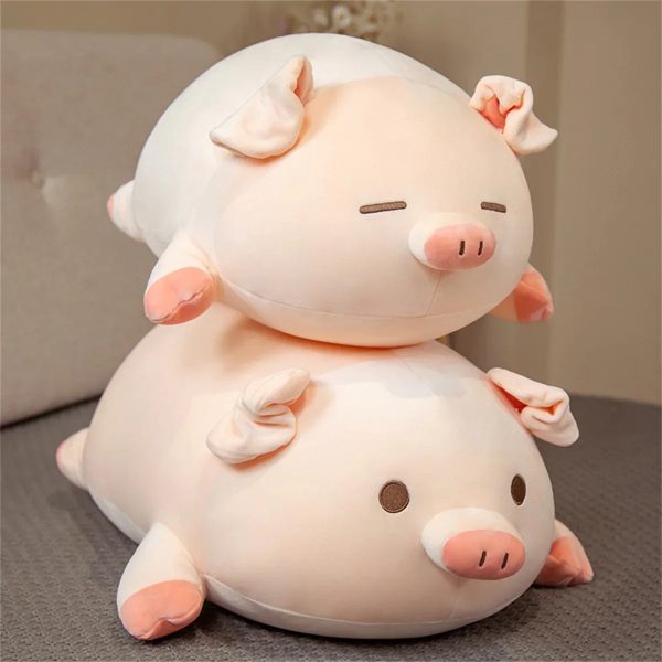 Kawaii Pink Pig Plush Toy - Soft Cushion for Cozy Decor & Gifts