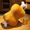 Kawaii Plush Chicken Leg Pillow - Fun Cushion for Cozy Comfort