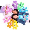 Kawaii Rainbow Bear Plush Toy - Colorful Anime Stuffed Doll for Room Decor