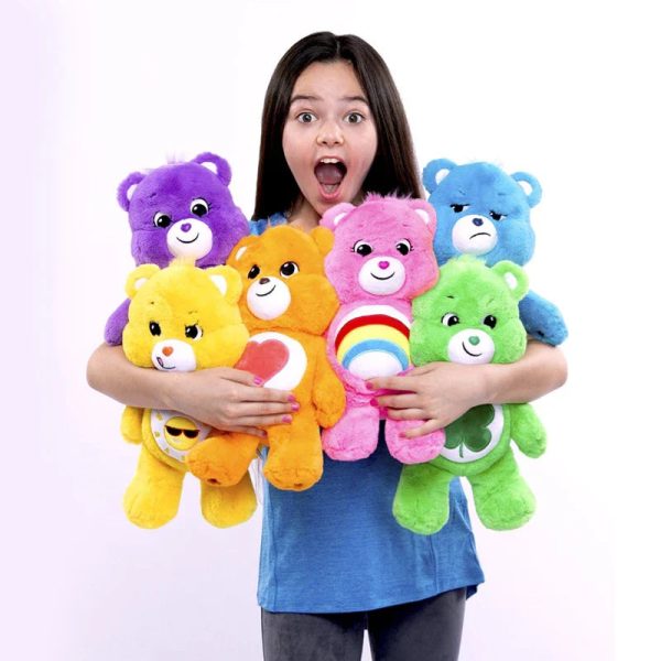 Kawaii Rainbow Bear Plush Toy - Colorful Anime Stuffed Doll for Room Decor