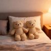 Kawaii Running Bear Plush Toy Soft Stuffed Animal for Kids and Home Decor