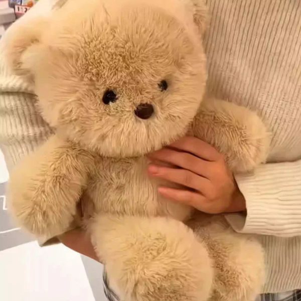 Kawaii Running Bear Plush Toy Soft Stuffed Animal for Kids and Home Decor