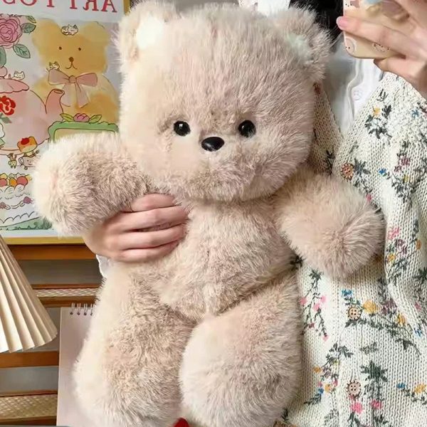 Kawaii Running Bear Plush Toy Soft Stuffed Animal for Kids and Home Decor