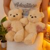 Kawaii Running Bear Plush Toy Soft Stuffed Animal for Kids and Home Decor