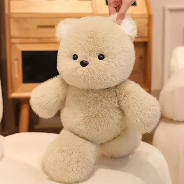 Kawaii Running Bear Plush Toy Soft Stuffed Animal for Kids and Home Decor