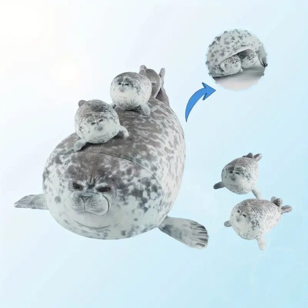 Kawaii Seal Family Plush Toys - Soft & Cuddly Gifts for All Ages