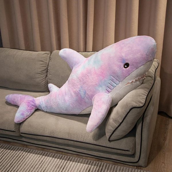 Kawaii Shark Plush Toy - Soft, Colorful, Perfect for Kids' Gifts!
