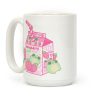 Kawaii Strawberry Frog Milk Coffee Mug