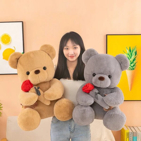 Kawaii Teddy Bear Plush Toy 25cm Romantic Gift