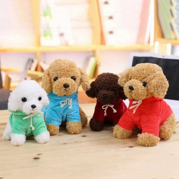 Kawaii Teddy Dog Plush Toy in Hoodie - Perfect Gift for Kids!