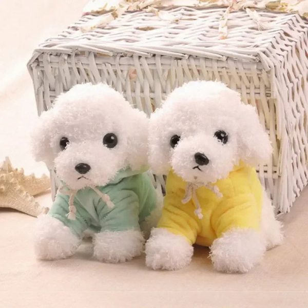 Kawaii Teddy Dog Plush Toy in Hoodie - Perfect Gift for Kids!