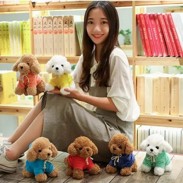 Kawaii Teddy Dog Plush Toy in Hoodie - Perfect Gift for Kids!