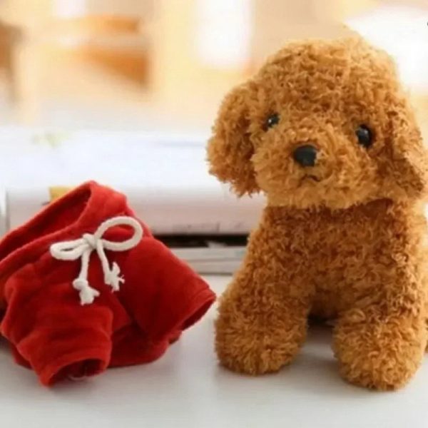 Kawaii Teddy Dog Plush Toy in Hoodie - Perfect Gift for Kids!