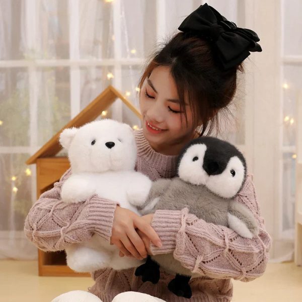 Kawali Fluffy Penguin Plush Toy – Soft Stuffed Animal for Kids and Gifts