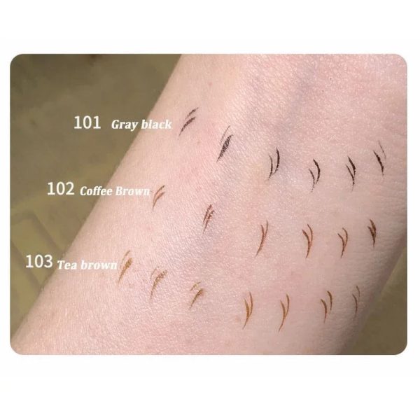 Kaxier Double Tip Waterproof Liquid Eyeliner For Eye Makeup Slim Dual-Ended Cattle Fur Pencil Pen For Lower Lashes