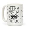Keep a Pawsitive Catitude Coffee Mug