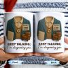 Keep Talking; I'm diagnosing you, Therapist Jacket, Notebook, Chair - Personalized Custom Coffee Mug - DOC004_MG