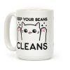Keep Your Beans Cleans Cat Coffee Mug