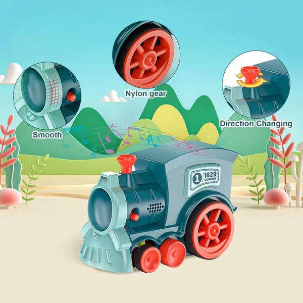Kids Automatic Laying Domino Train