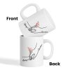 Kids Holding Grandma Mom Hand Birth Month Flowers Personalized Mug