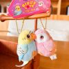 Kissing Couple Bird Plush Keychain Romantic Gift for Couples