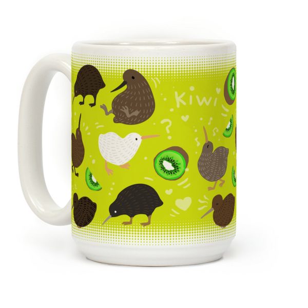 Kiwi Bird Pattern Coffee Mug