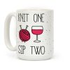Knit One Sip Two Coffee Mug