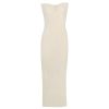 Knit Twisted Tube Midi Dress