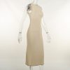 Knitted Back Hollow Out Midi Dress