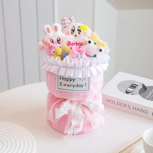 Kuromi Plush Flower Bouquet Kawaii Stuffed Doll