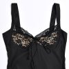 Lace Cupped Satin Mini Dress