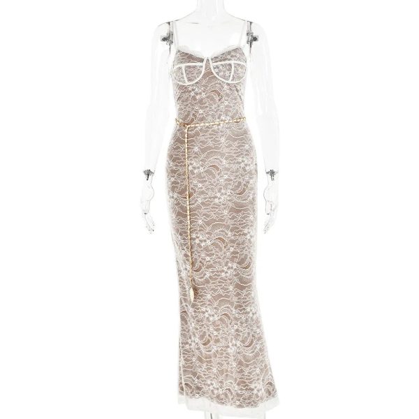 Lace Layered Maxi Dress