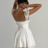 Lace Strap Sleeveless Loose Mini Dresses