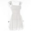 Lace Strap Sleeveless Loose Mini Dresses