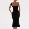 Lace Up Corset Sleeveless Midi Dresses
