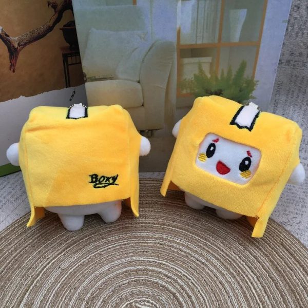 Lanky Boxes Plush Keychain: Adorable Cartoon Animal Figures for Kids