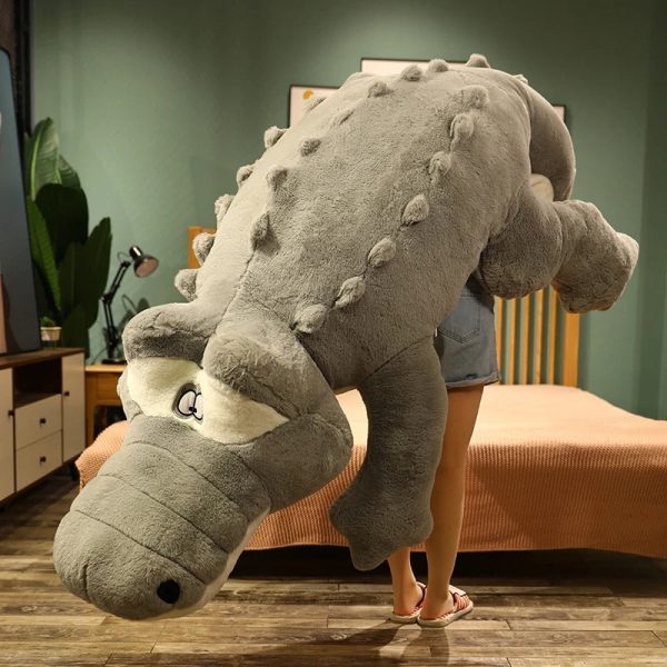Large Alligator Plush Pillow Soft Stuffed Crocodile Toy 60 to 120cm