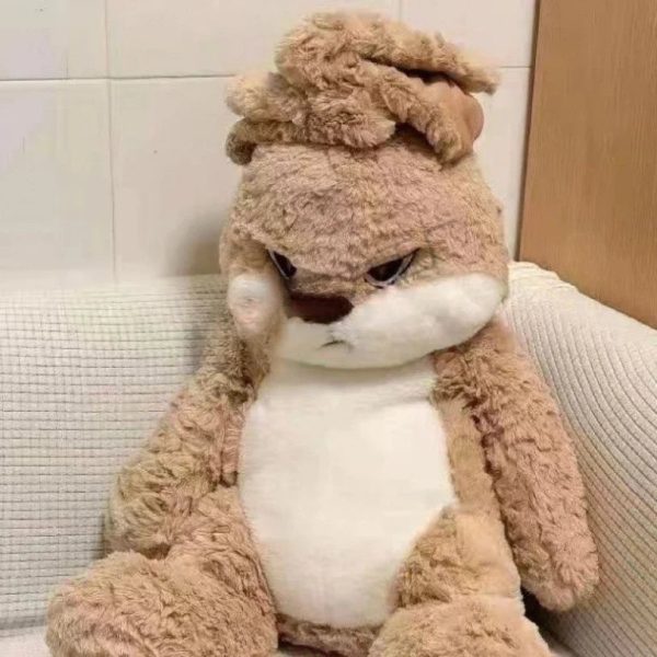 Large Angry Rabbit Plush Toy Soft Cute Stuffed Animal