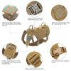 Large Dogs Training Harnesses With Pouches