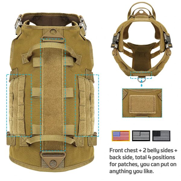 Large Dogs Training Harnesses With Pouches