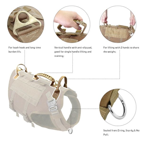 Large Dogs Training Harnesses With Pouches