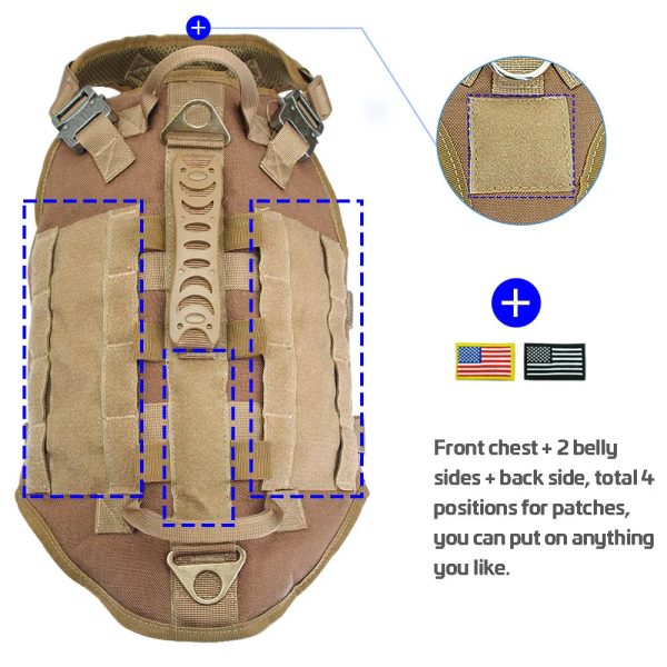 Large Dogs Training Harnesses With Pouches