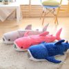 Large Soft Shark Plush Toy - Adorable Blue Whale Pillow for Kids