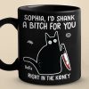 Laughter Here, Together Always - Friend Personalized Custom Black Mug - Christmas Gift For Best Friends, Sisters, Family Members, Coworkers